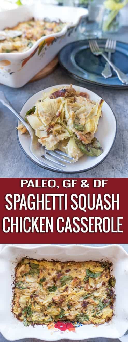 Chicken Casserole with Spaghetti Squash • A Table Full Of Joy