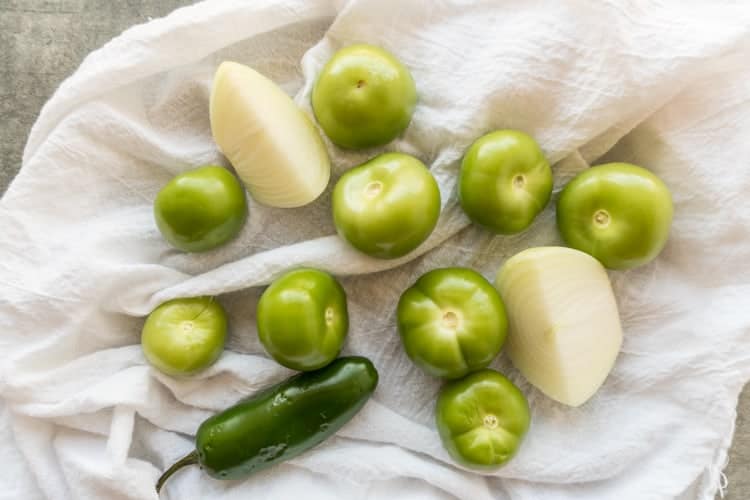 Chicken Tacos with Easy Tomatillo Salsa