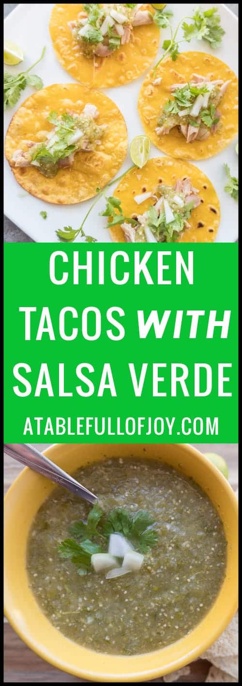 Chicken Tacos with Easy Salsa Verde Recipe