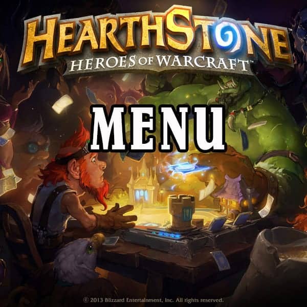 Hearthstone Menu