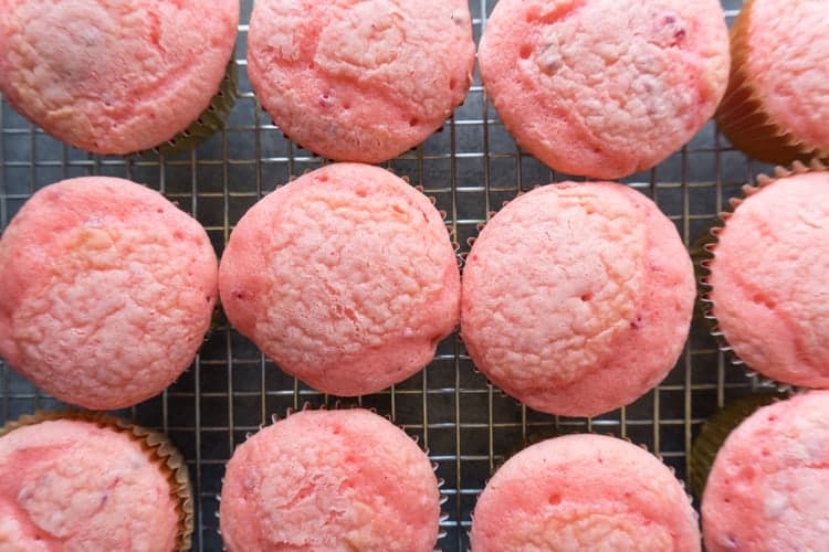 Strawberry Cupcake with Chocolate Frosting