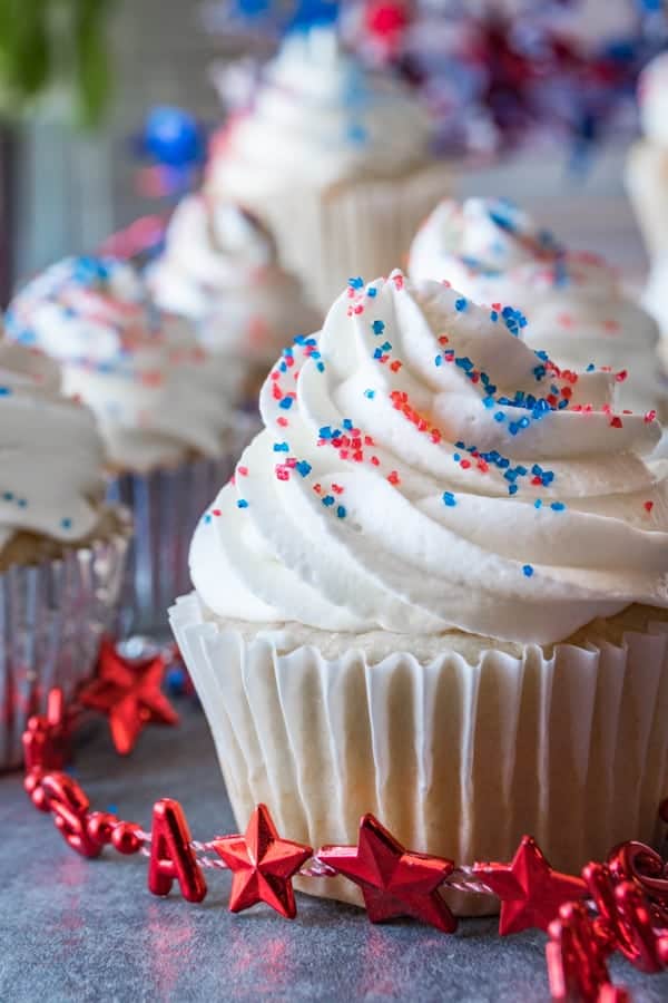 4th of July Cupcakes • A Table Full Of Joy