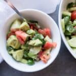 Cucumber Avocado Salad