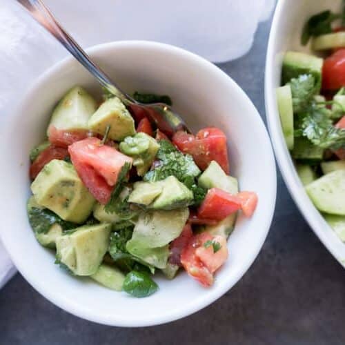 Cucumber Avocado Salad