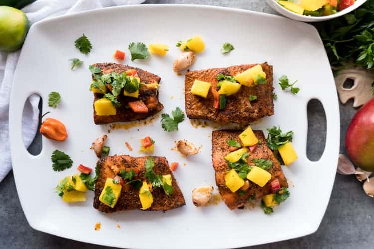 Salmon with Mango Salsa