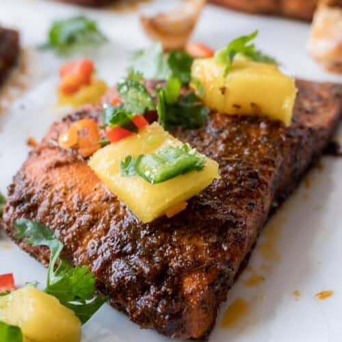 Salmon with Mango Salsa