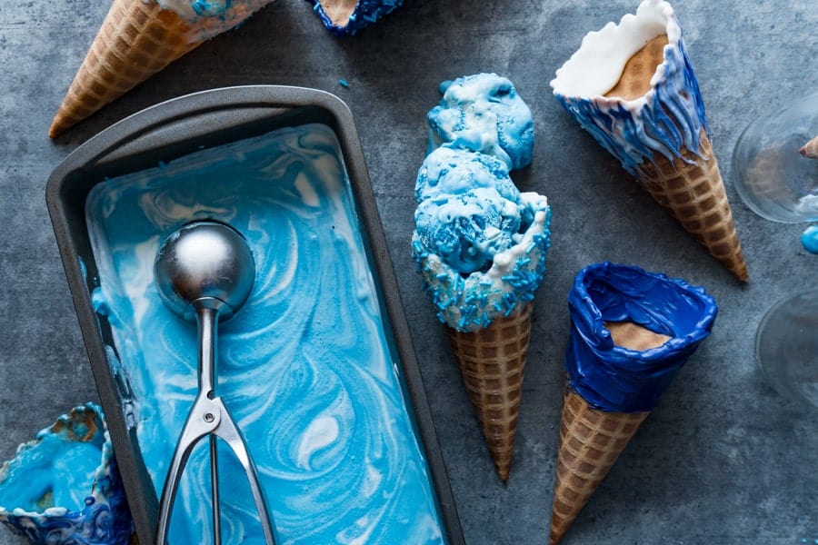 food coloring ice cream