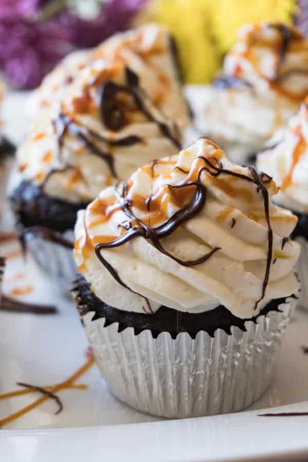 Salted Caramel Cupcakes • A Table Full Of Joy