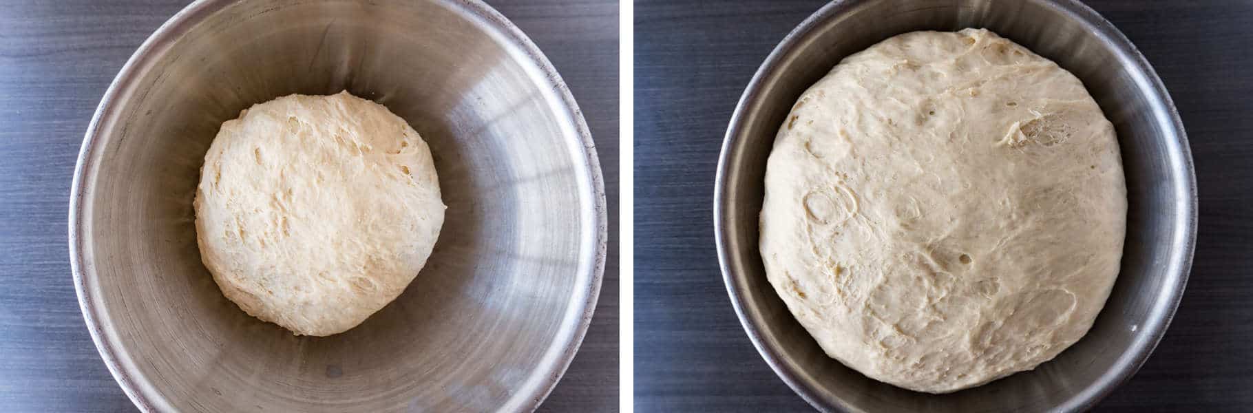Hamburger Bun Recipe Step 1 Let dough rise