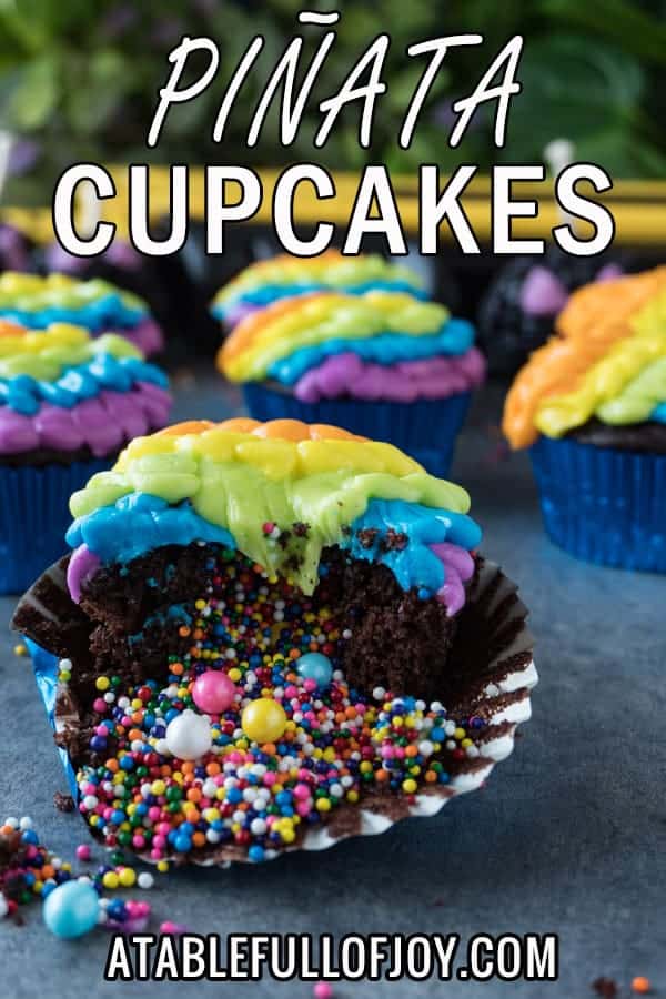 Pinata Cupcakes