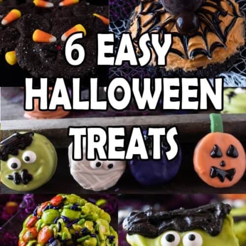 6 Easy Halloween treats, great for any party! #halloween #party #spoky #cookie #oreo #atablefullofjoy #trickortreat #easytomake