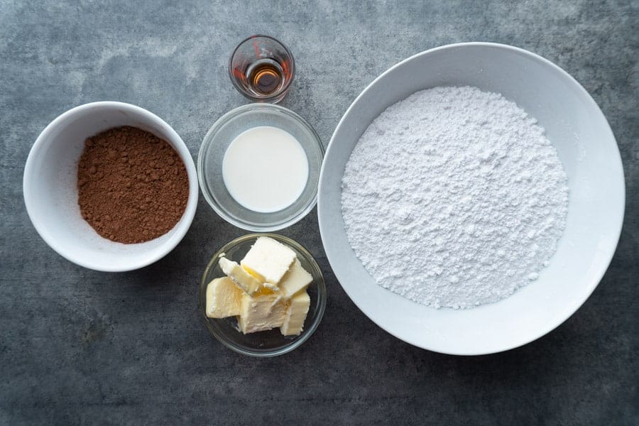 Chocolate frosting ingredients